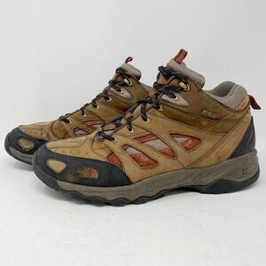 The North Face Brown Orange Gore Tex XCR Hiking Boots Mens 11